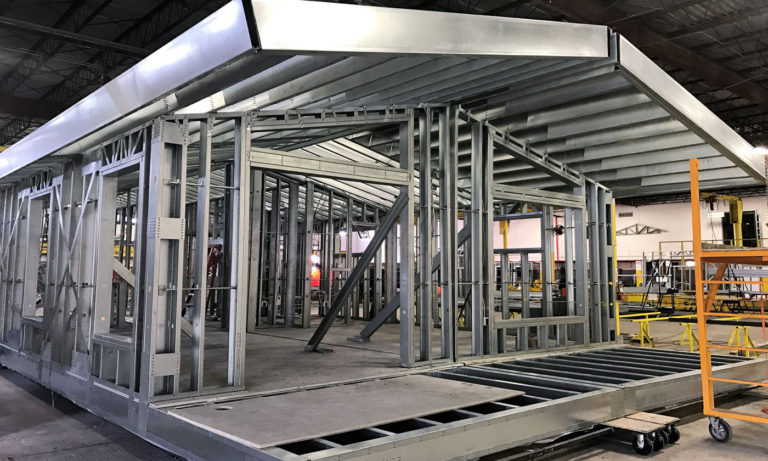 Barndominium factory frame in Mississippi