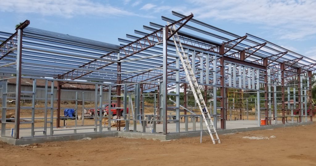Barndominium steel frame in Mississippi